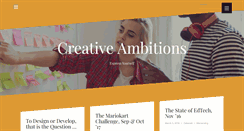 Desktop Screenshot of creativeambitions.org